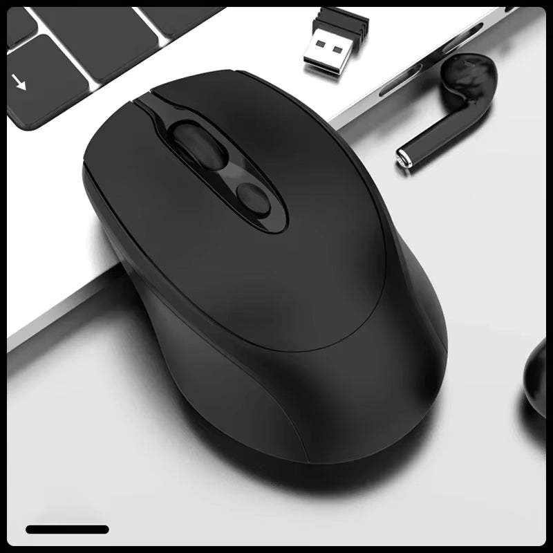 Rechargeable Wireless Computer Mouse 2.4G Bluetooth-Compatible Wireless Mouse USB Silent Gamer Mice for PC Laptop Macbook Tablet