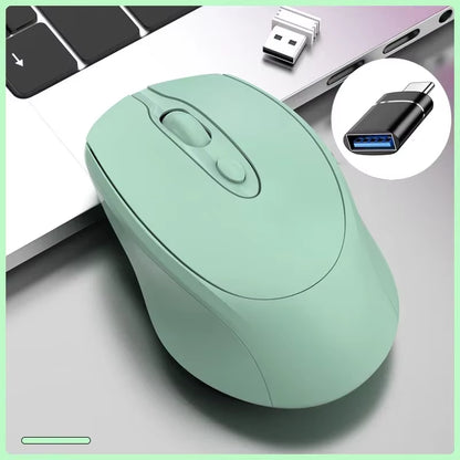 Rechargeable Wireless Computer Mouse 2.4G Bluetooth-Compatible Wireless Mouse USB Silent Gamer Mice for PC Laptop Macbook Tablet