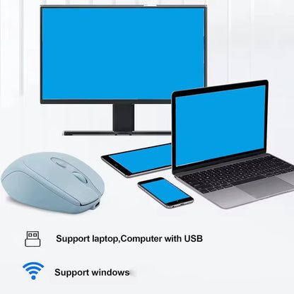 Rechargeable Wireless Computer Mouse 2.4G Bluetooth-Compatible Wireless Mouse USB Silent Gamer Mice for PC Laptop Macbook Tablet